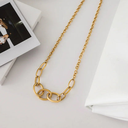 [AuraEcho]Renelle Gold Chain Necklace