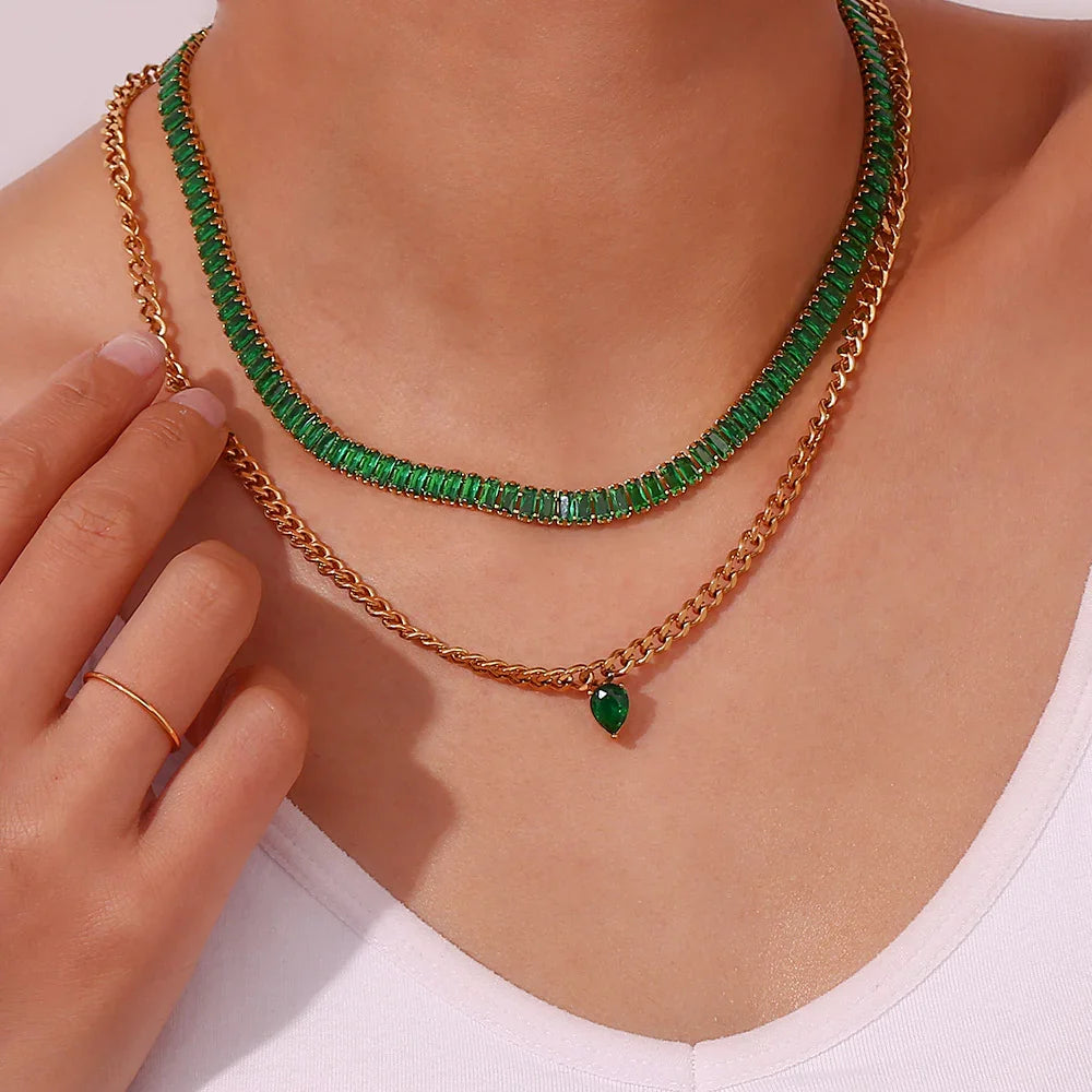 [AuraEcho]Zora Diamond Necklace