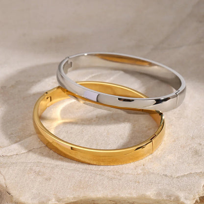 [AuraEcho]Melina Large Stacking Gold Bangle