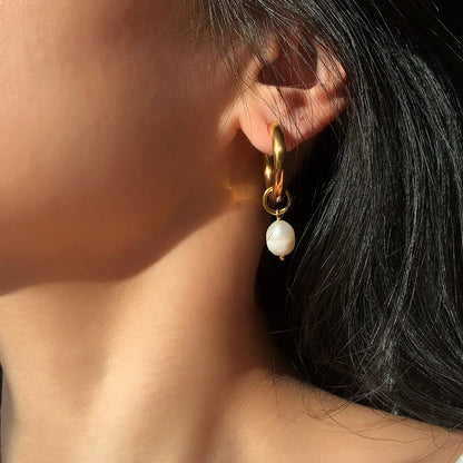 [AuraEcho]Stella Pearl Earrings