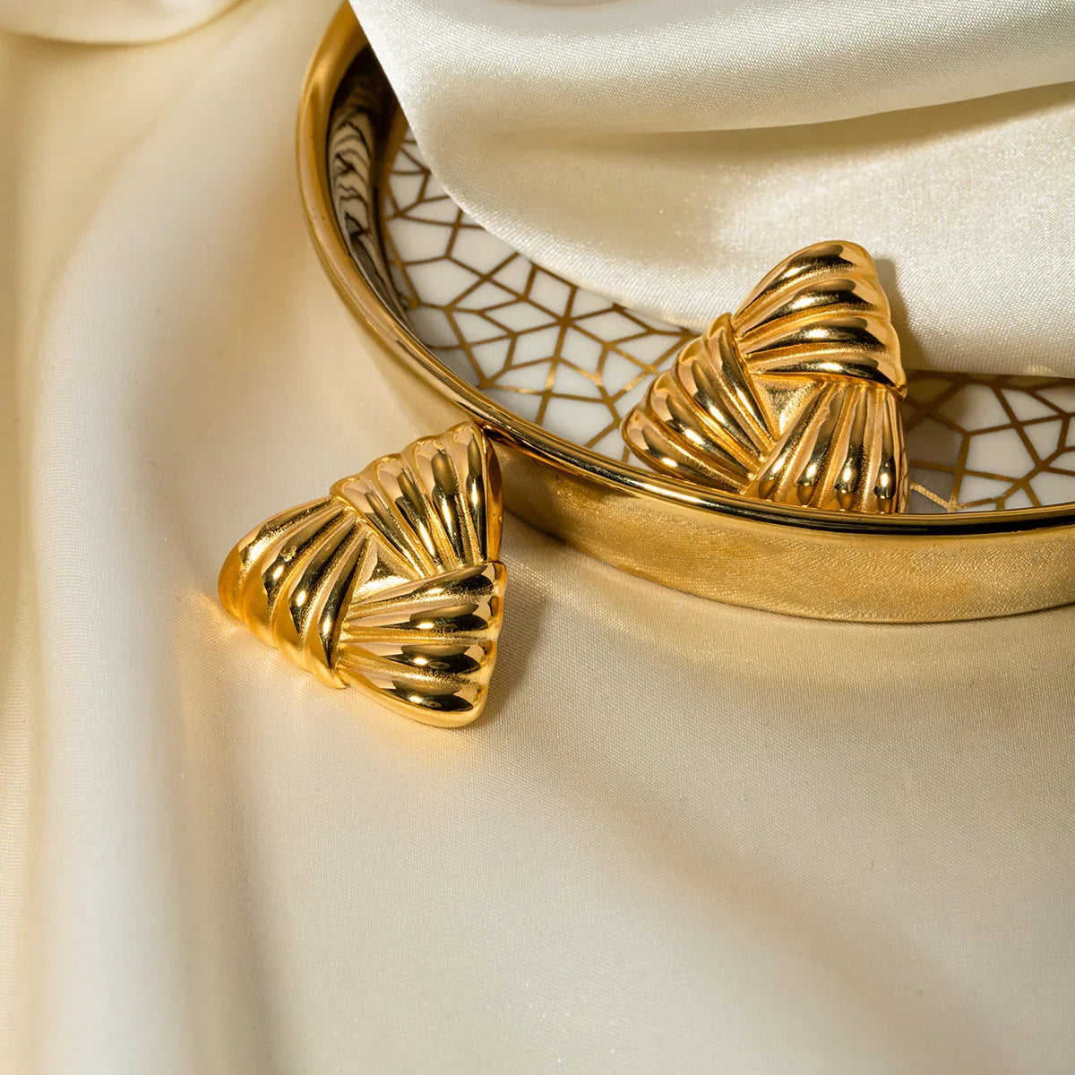 [AuraEcho]Brigitte Gold Earrings