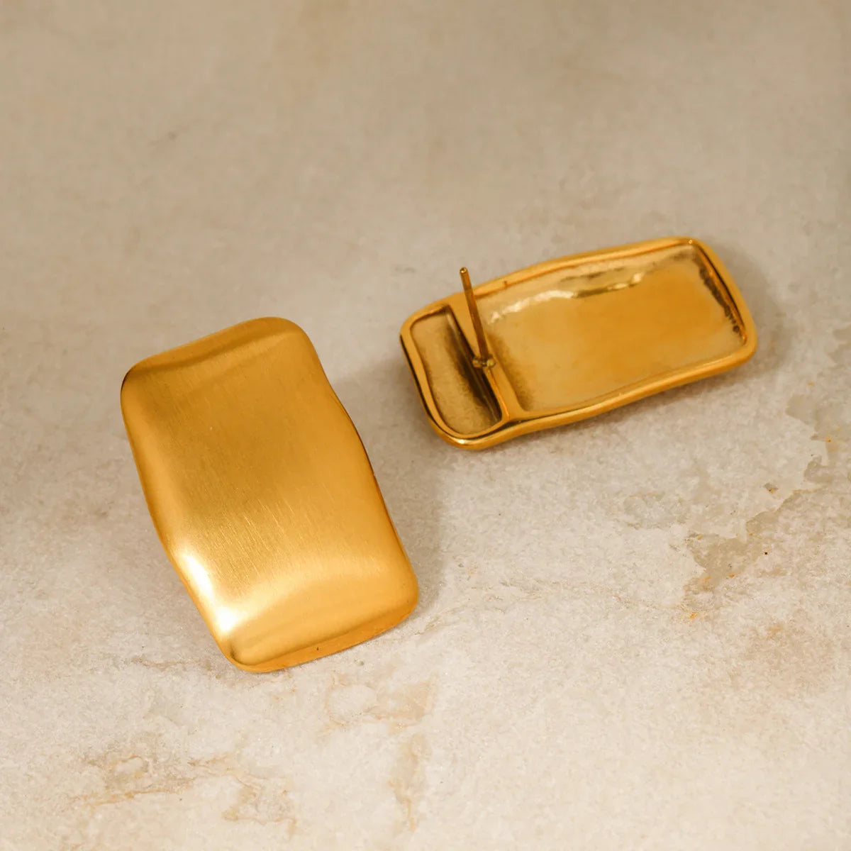 [AuraEcho]Olive Gold Earrings