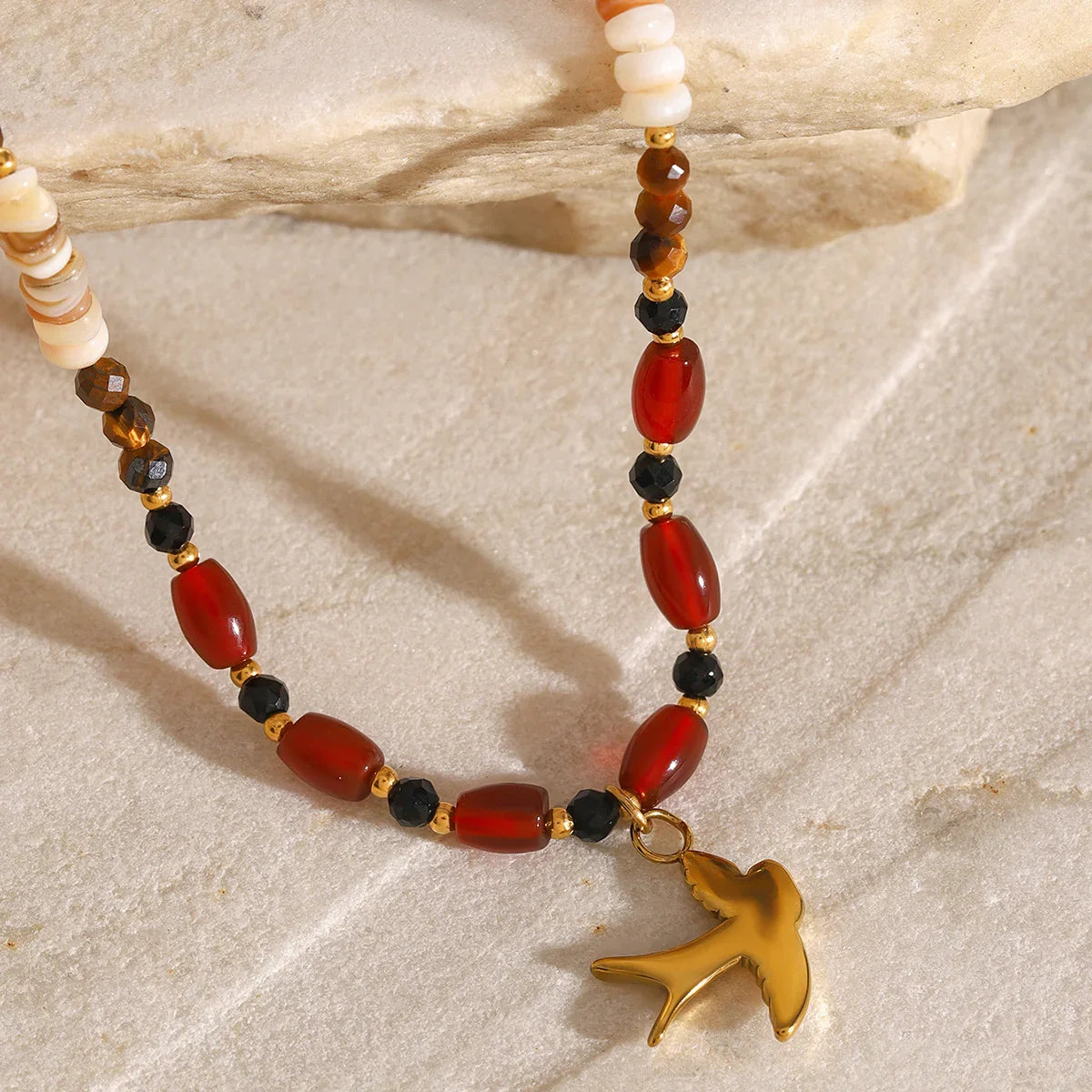 [AuraEcho]Sierra Tiger Eye Beads Necklace