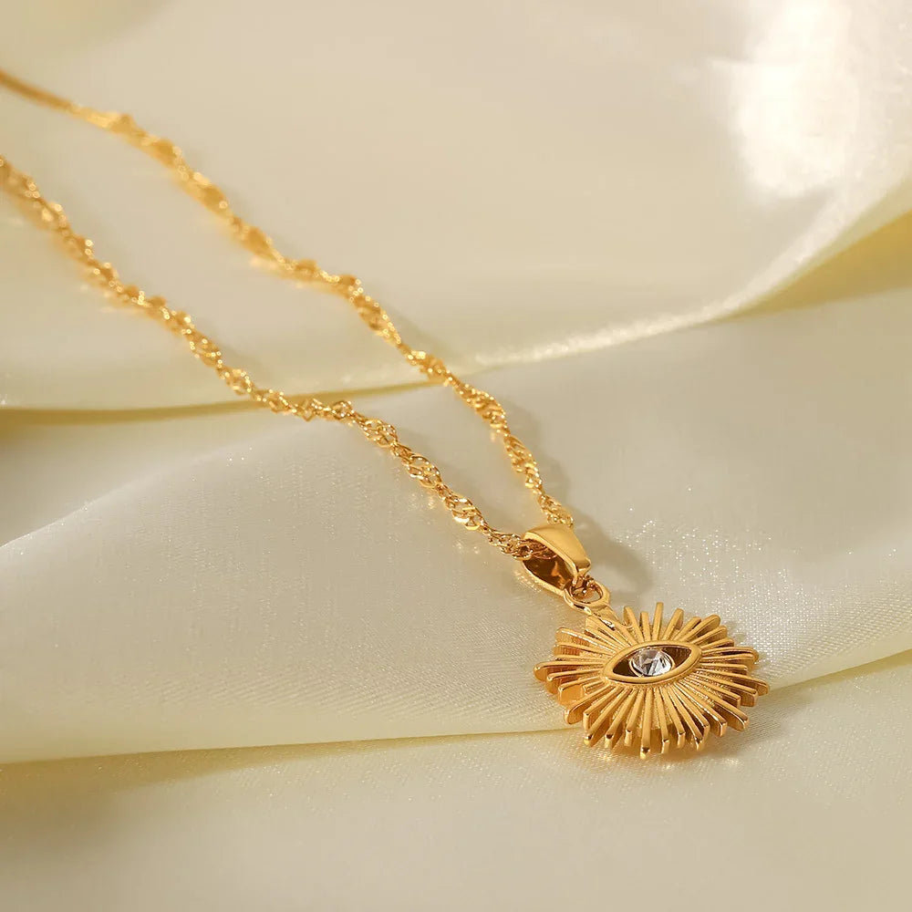 [AuraEcho]Solana Gold Necklace