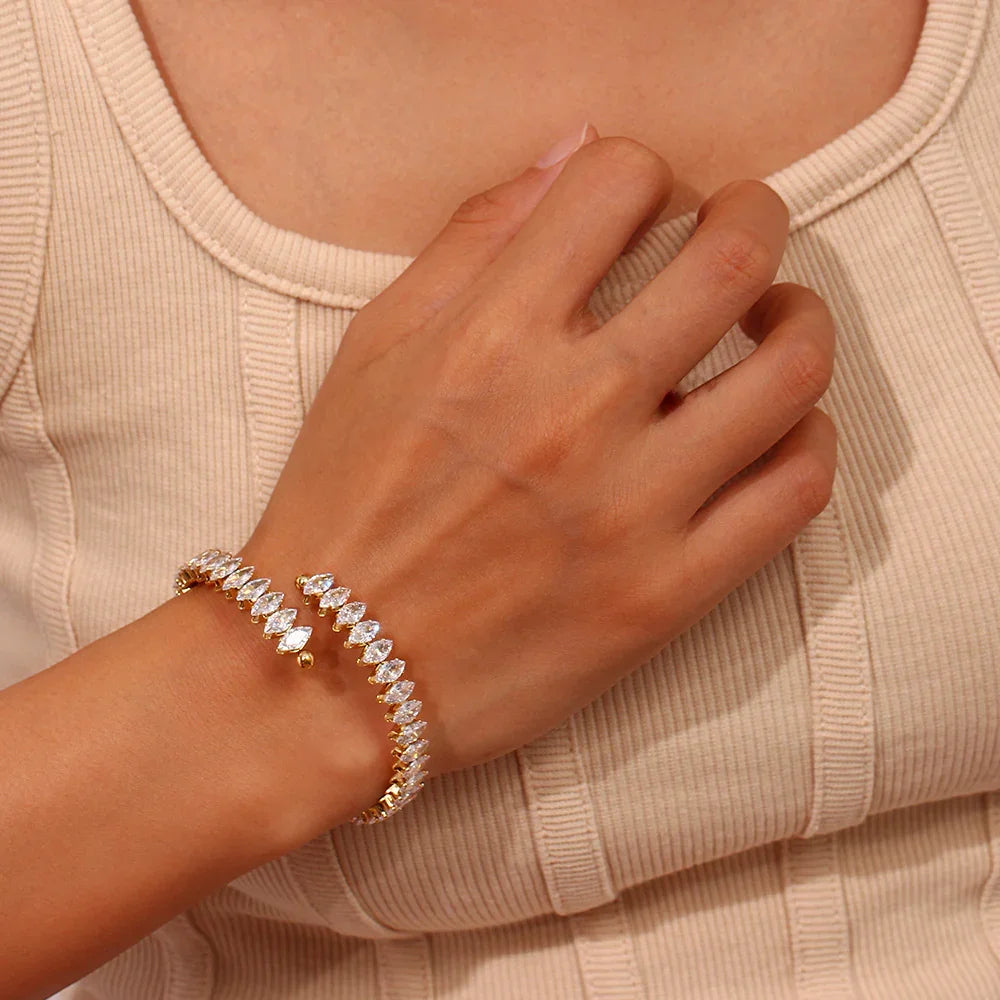 [AuraEcho]Genevieve Diamond Bracelet