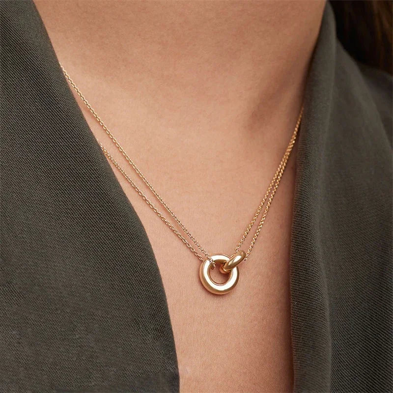 [AuraEcho]Harper Gold Chain Necklace
