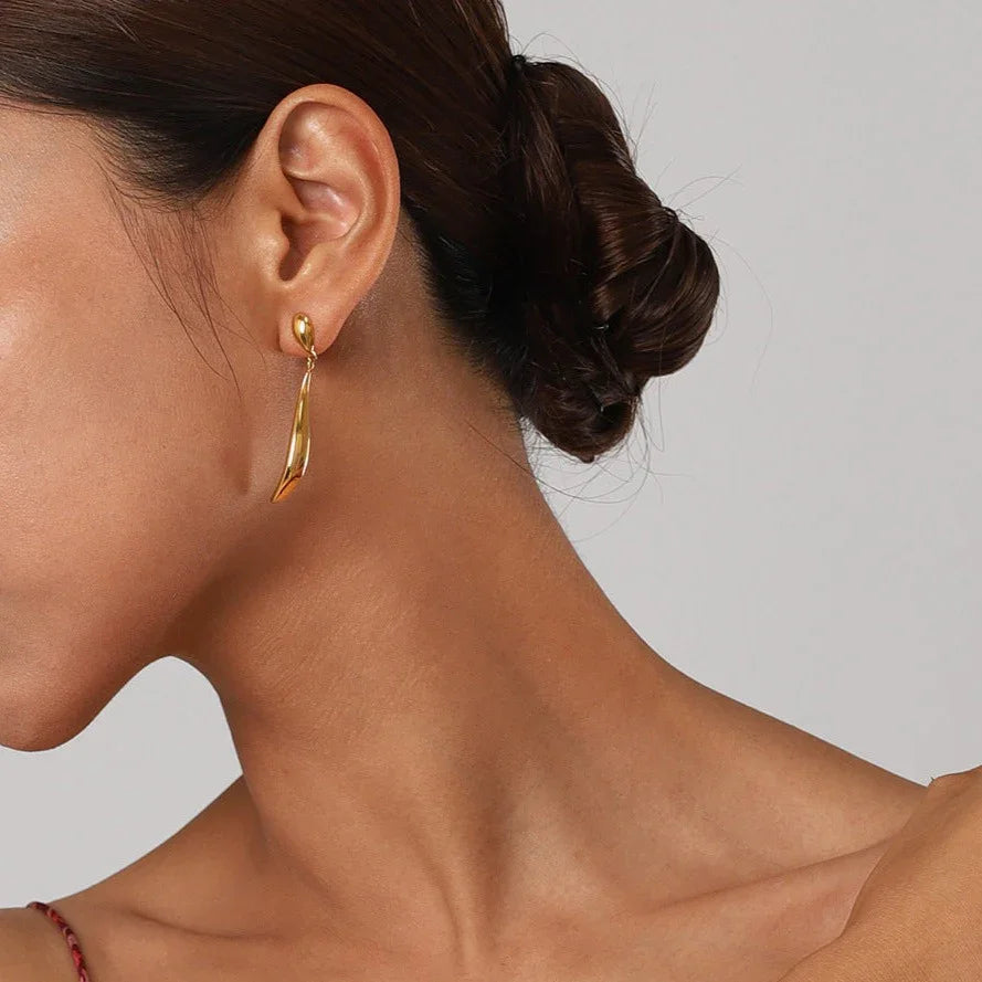 [AuraEcho]Aspen Gold Earrings