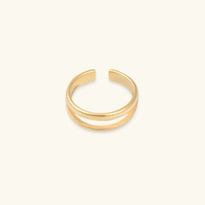 [AuraEcho]Olivia Layered Gold Ring