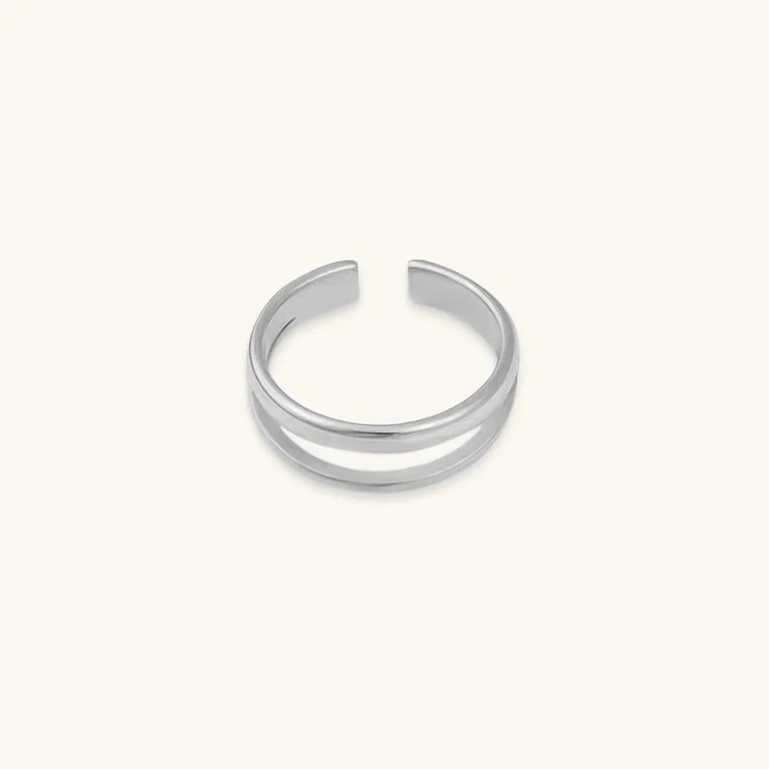 [AuraEcho]Olivia Layered Gold Ring