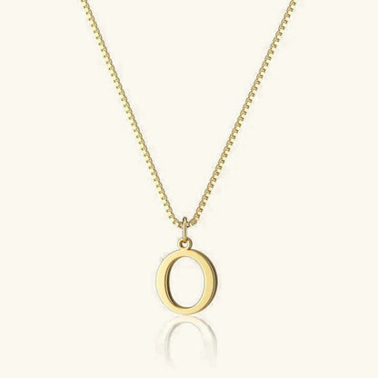 [AuraEcho]Therese Letter Initial Gold Necklace