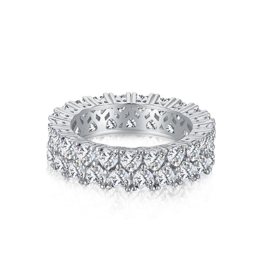 [AuraEcho]Sparkling Full Heart Ring