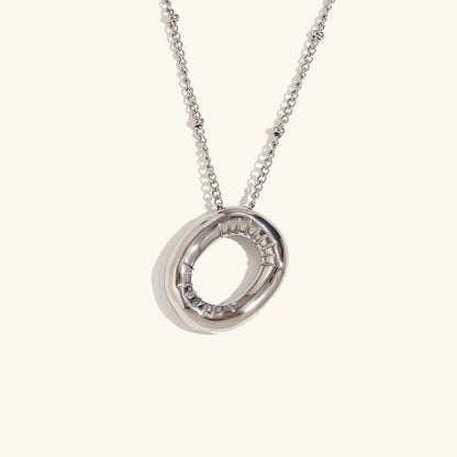 [AuraEcho]Balloon Gold Initial Necklace