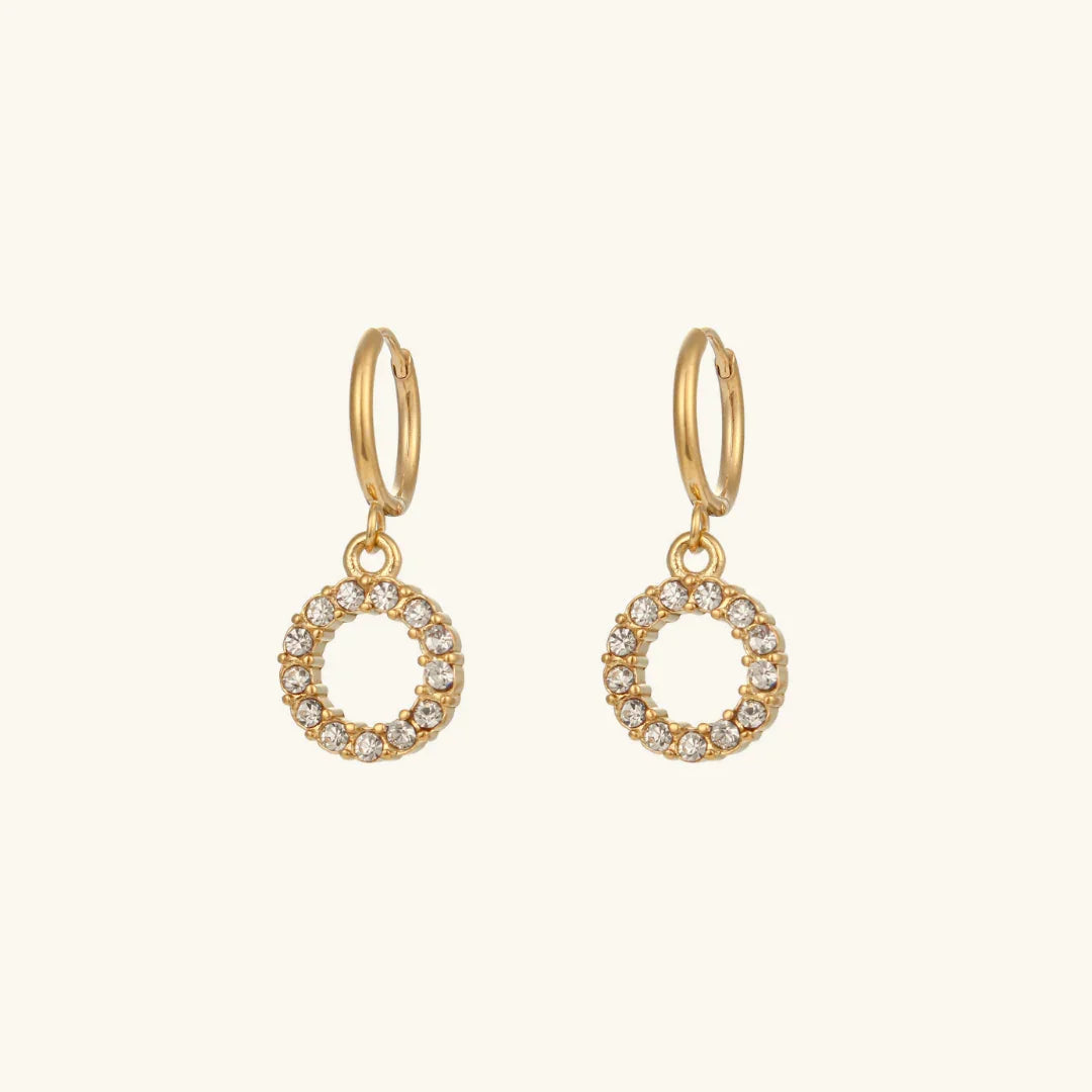 [AuraEcho]Wilhemina Initial Letter Earrings