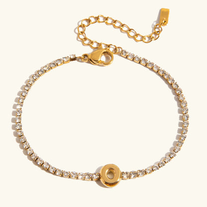 [AuraEcho]Avaria Bubble Letter Tennis Bracelet