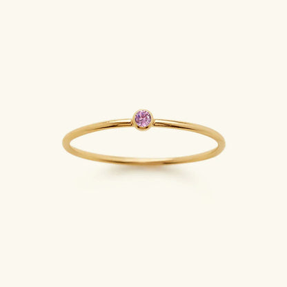 [AuraEcho]Amelia Birthstone Stacker Ring