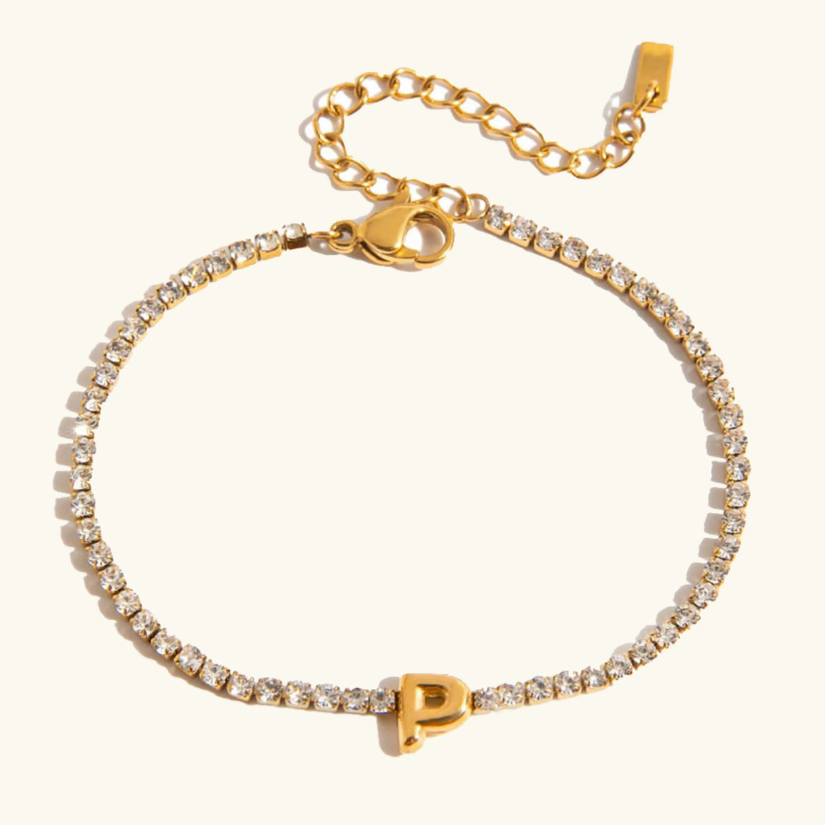 [AuraEcho]Avaria Bubble Letter Tennis Bracelet
