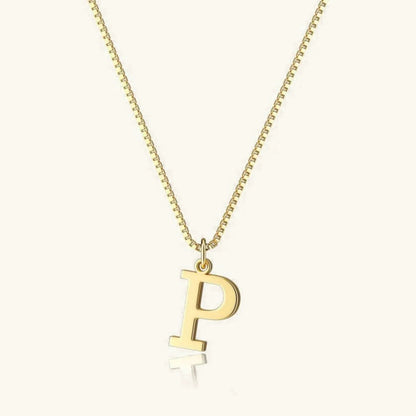 [AuraEcho]Therese Letter Initial Gold Necklace