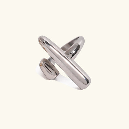 [AuraEcho]Seraphina Contemporary Gold Ring