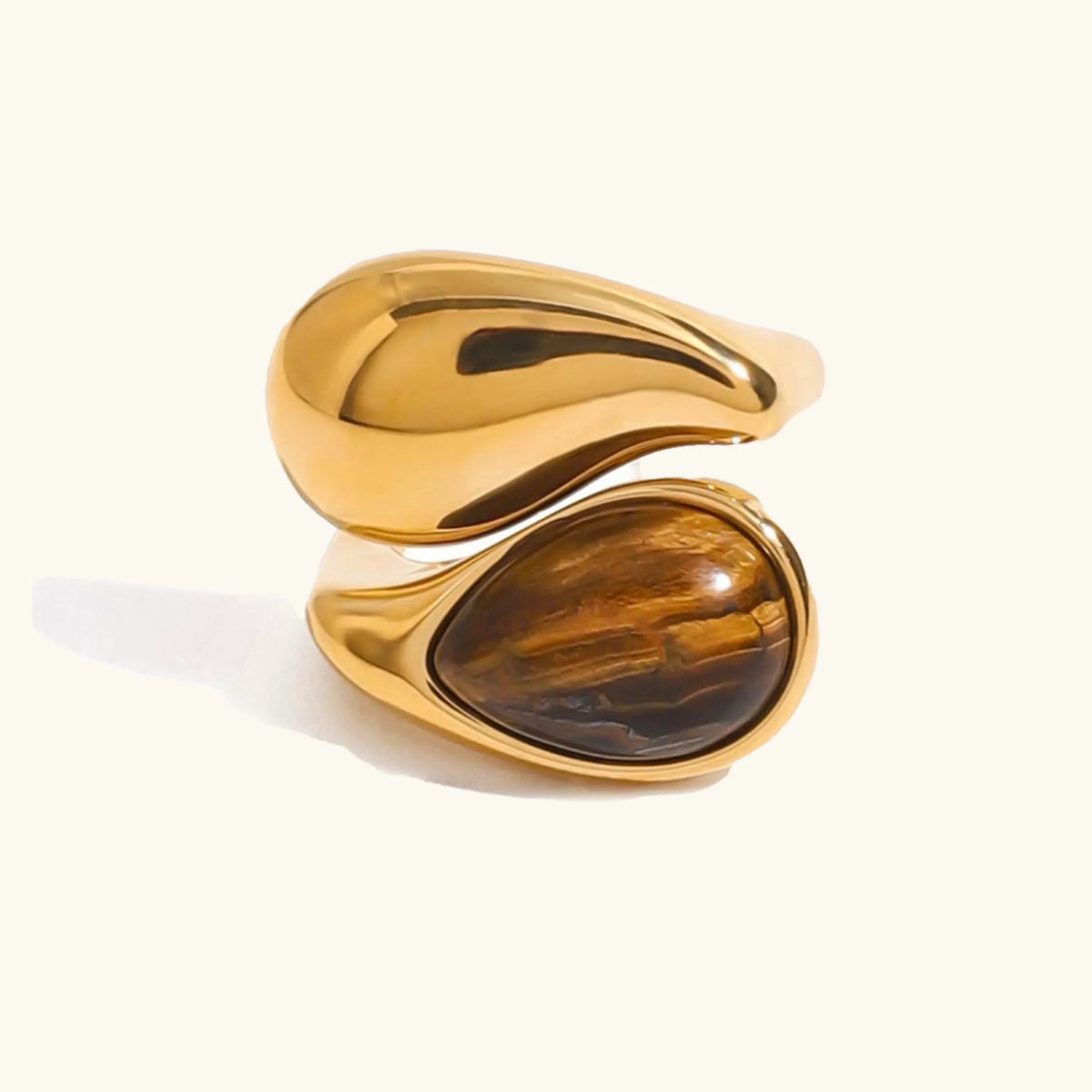 [AuraEcho]Mara Amber Pearl Ring