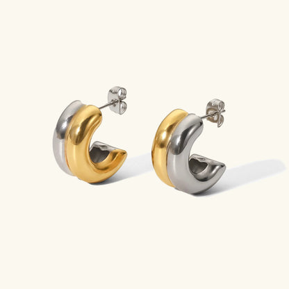 [AuraEcho]Henrietta Gold Earrings
