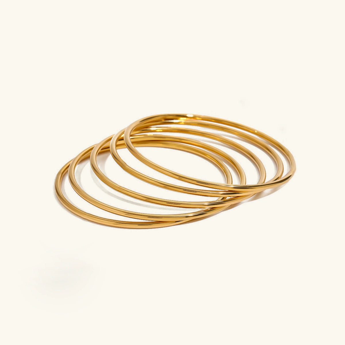 [AuraEcho]Shannon Gold Bangle Set
