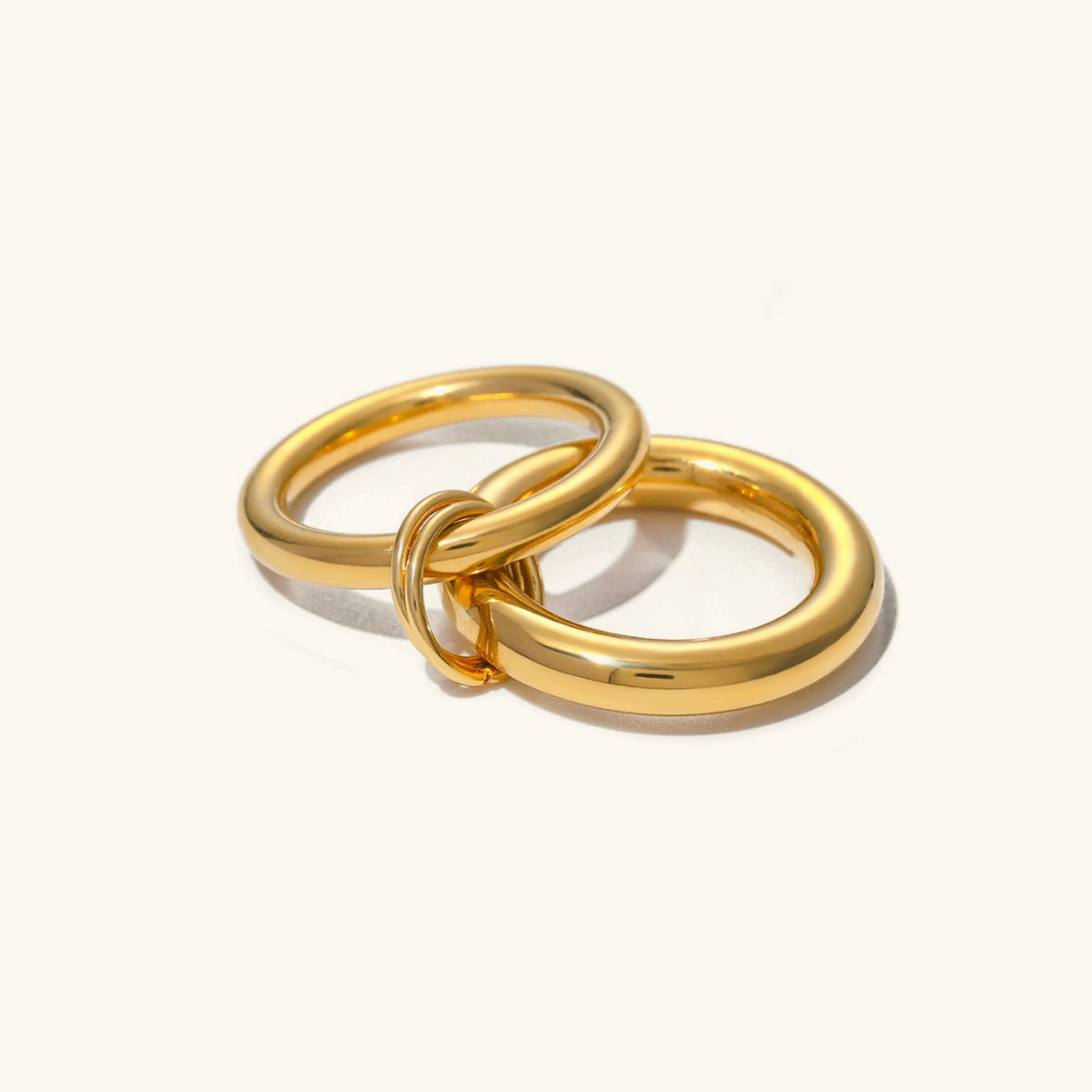 [AuraEcho]Dune Stacked Gold Ring