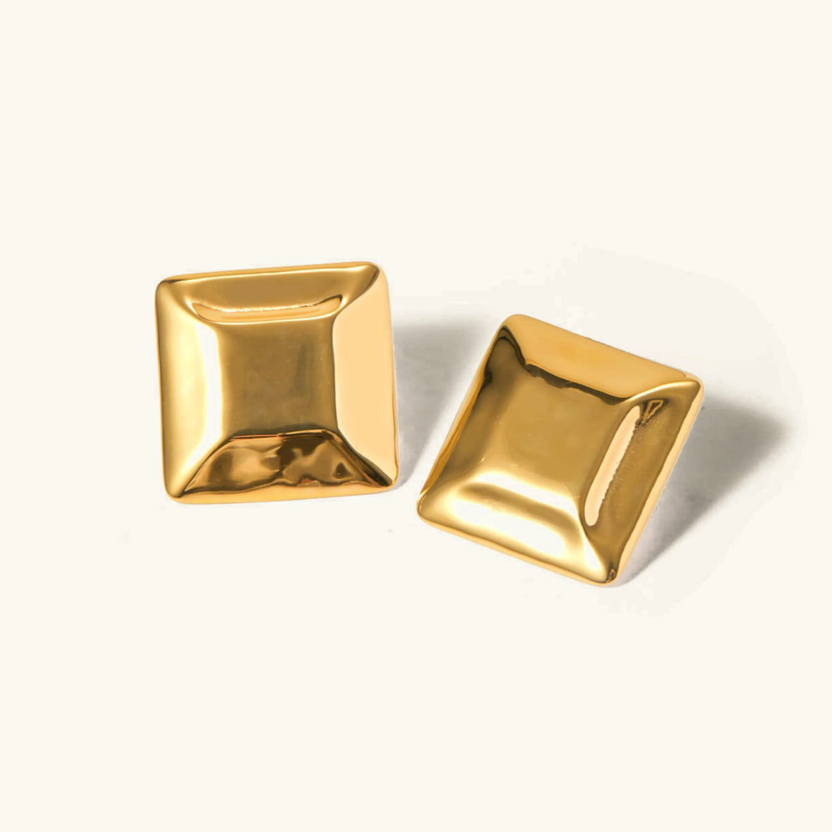 [AuraEcho]Fischer Chunky Pillow Earrings