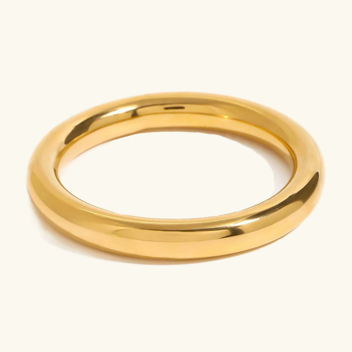 [AuraEcho]Lina Smooth Gold Bangle