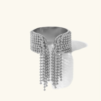 [AuraEcho]Krystelle Gold Tassel Ring