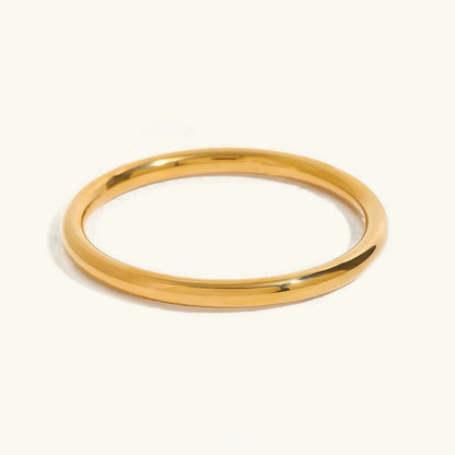 [AuraEcho]Lina Smooth Gold Bangle