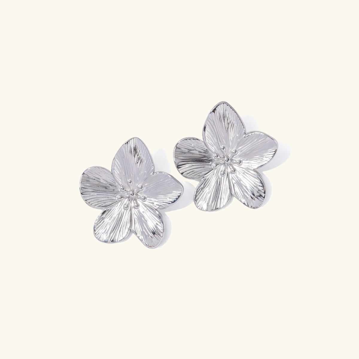 [AuraEcho]Allysa Flower Gold Earrings