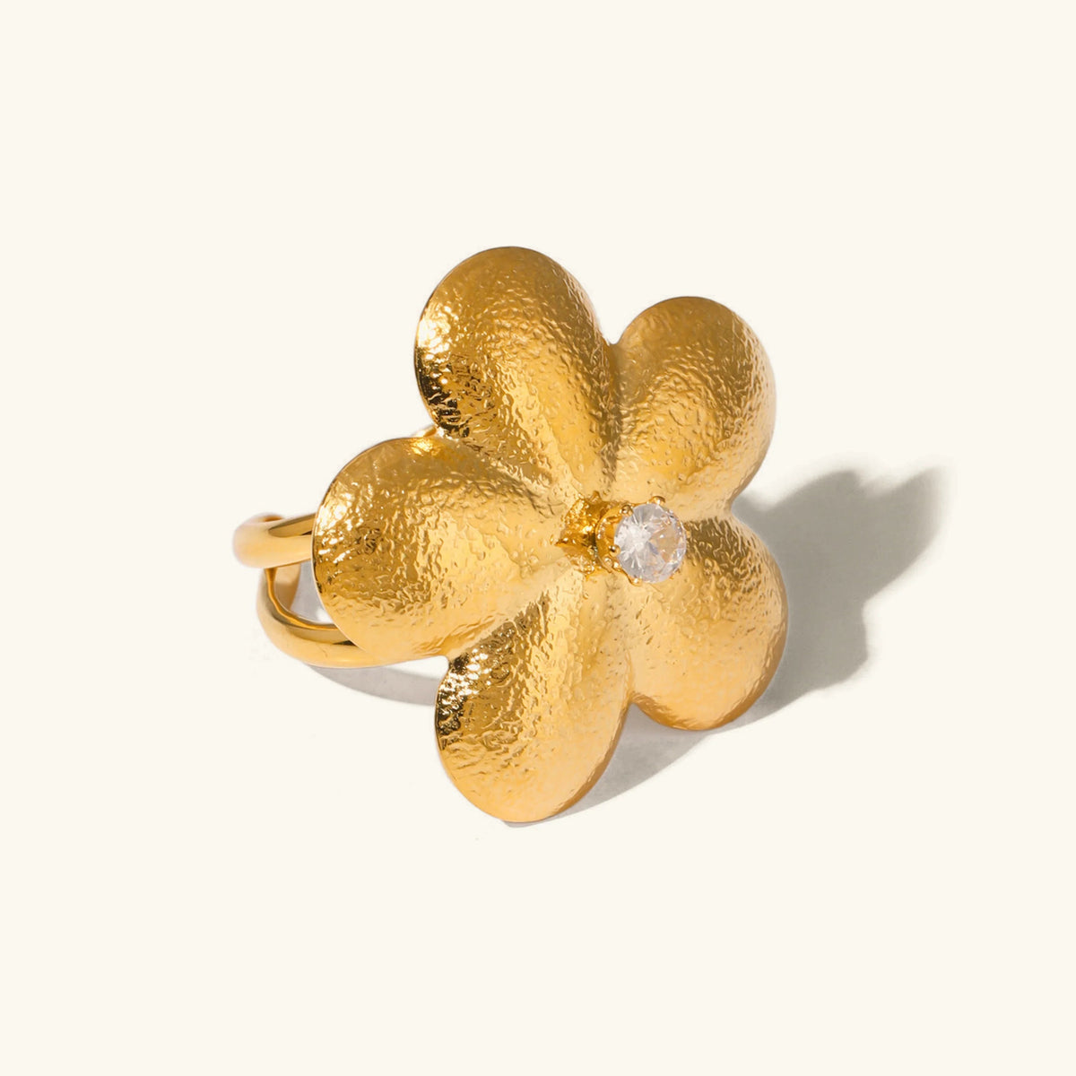 [AuraEcho]Flora Gold Petal Ring