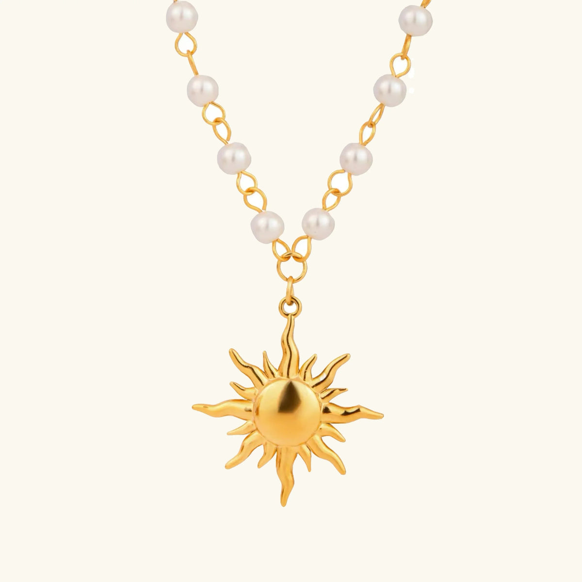 [AuraEcho]Apollo Sun Pearl Necklace