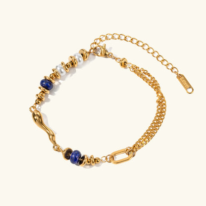 [AuraEcho]Quintessa Layered Chain Pearl Bracelet