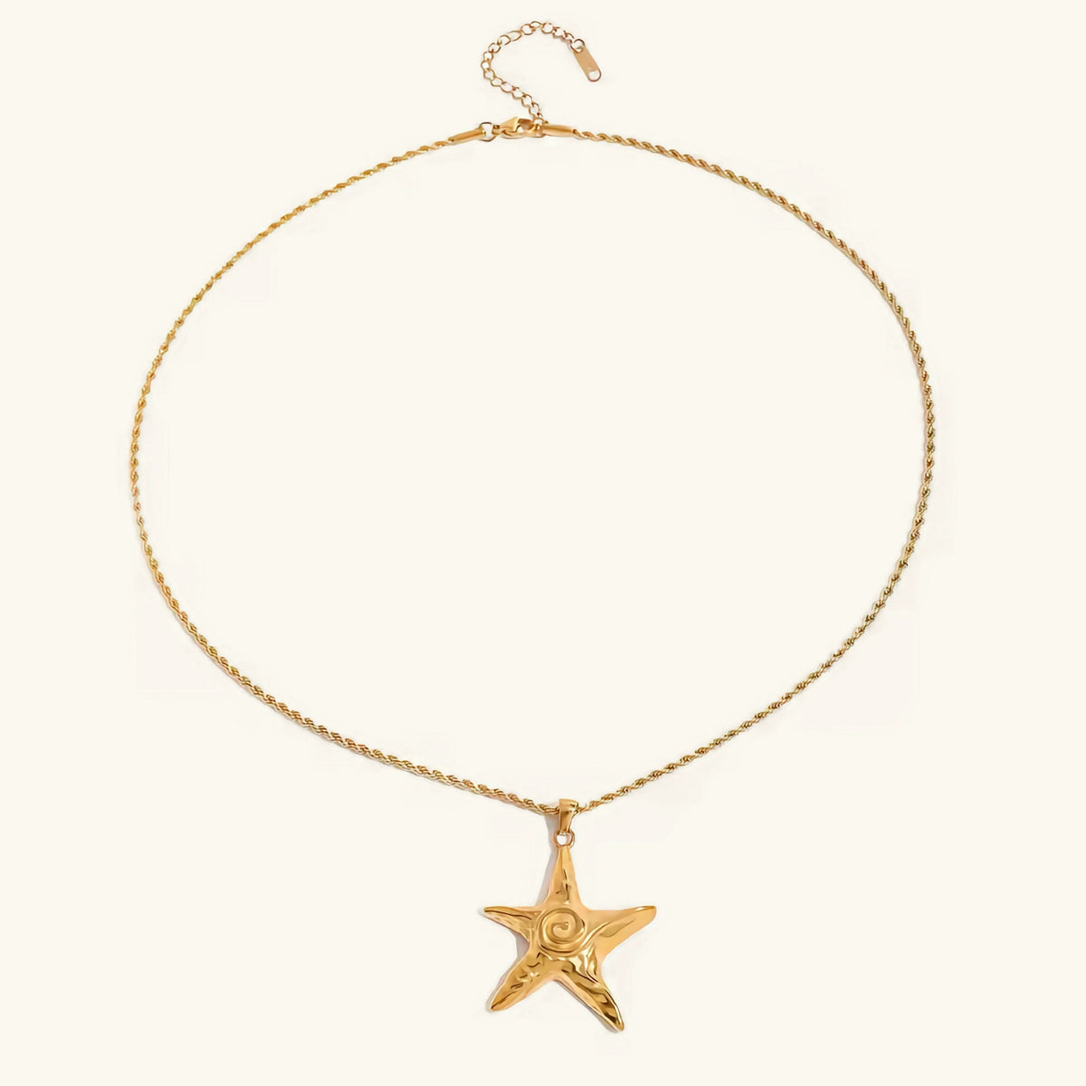 [AuraEcho]Tammy Gold Starfish Necklace