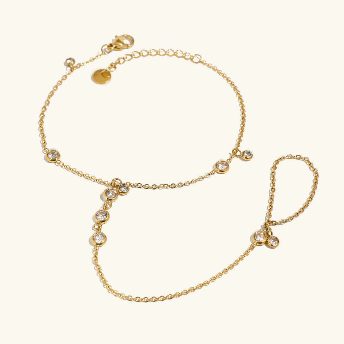 [AuraEcho]Elina Diamond Hand Chain
