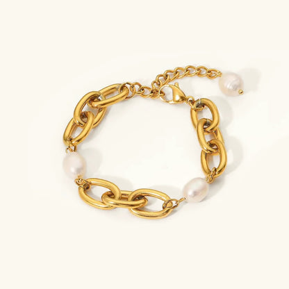 [AuraEcho]Ysabel Chunky Freshwater Pearl Bracelet