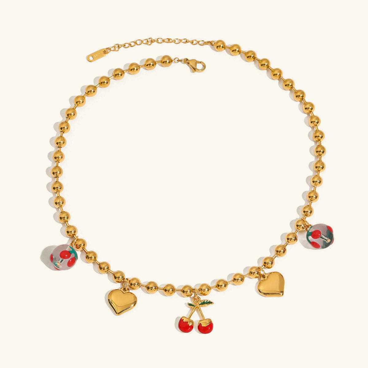 [AuraEcho]Kai Gold Cherry Necklace