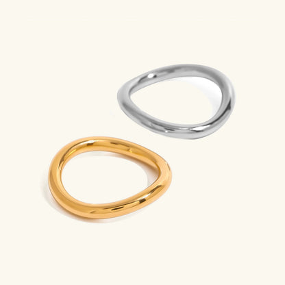 [AuraEcho]Miley Gold & Silver Layered Rings