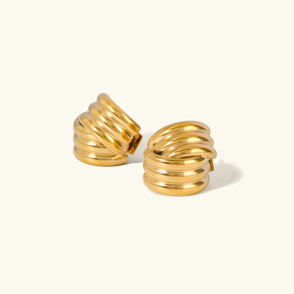 [AuraEcho]Avalon Gold Earrings