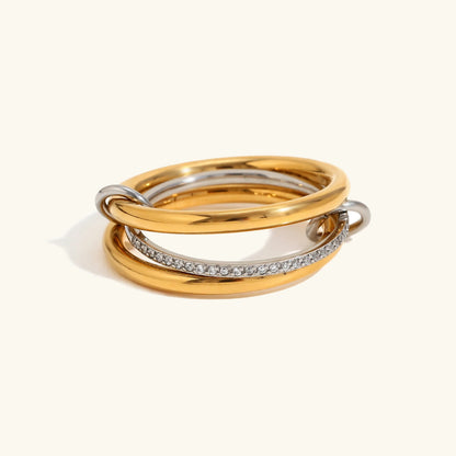 [AuraEcho]Chastity Diamond Ring Stack