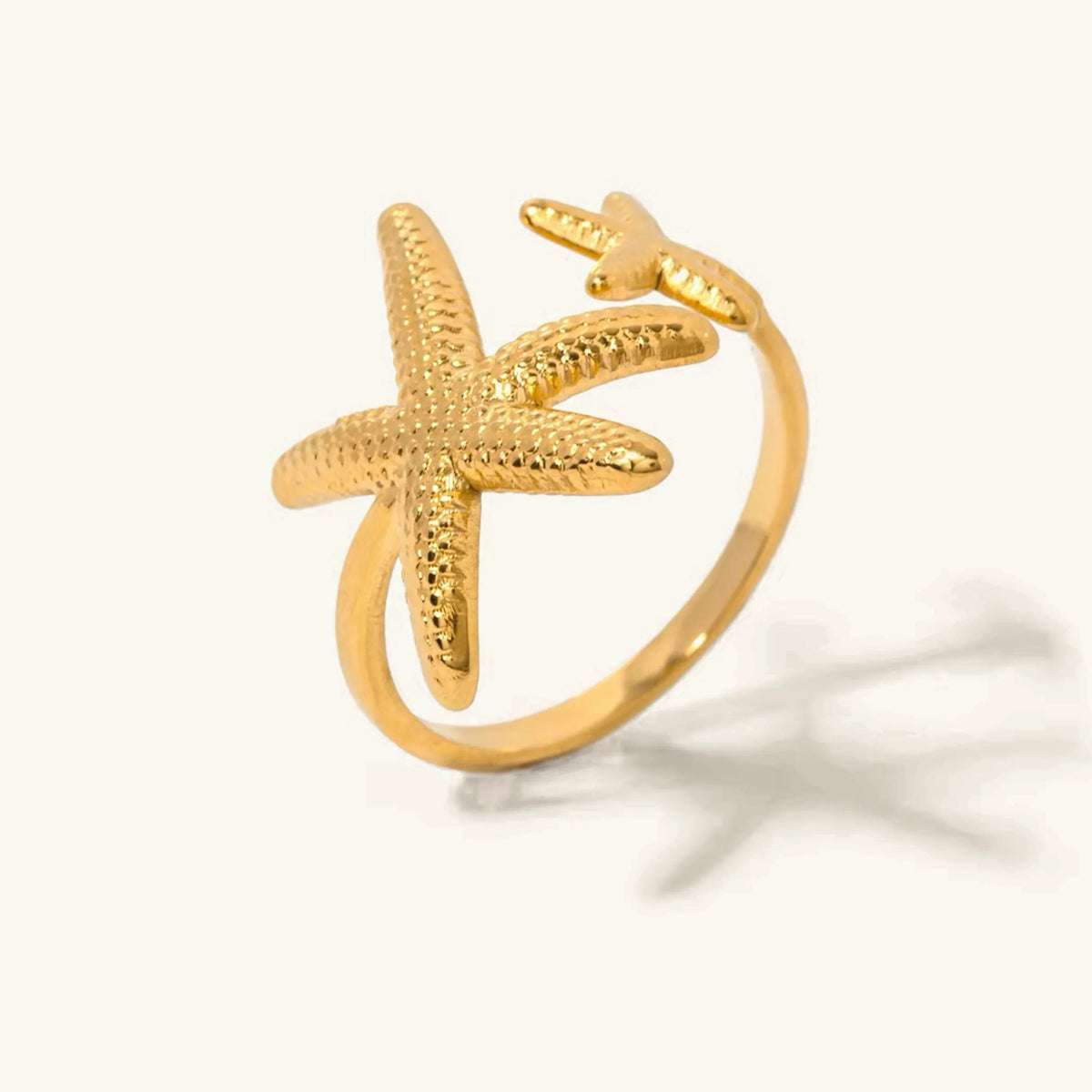 [AuraEcho]Seastar Gold Starfish Ring