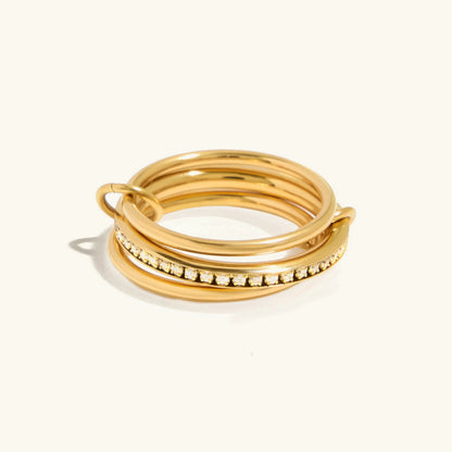 [AuraEcho]Divine Diamond Ring Stack