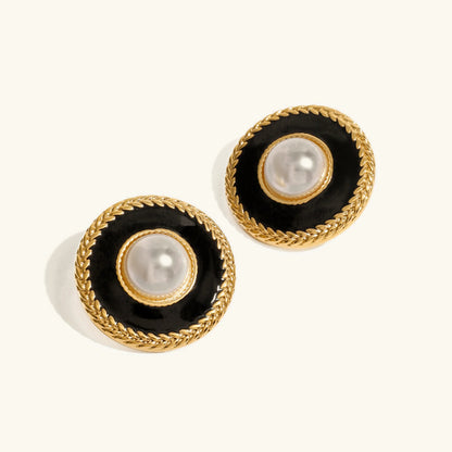 [AuraEcho]Haven Pearl Earrings