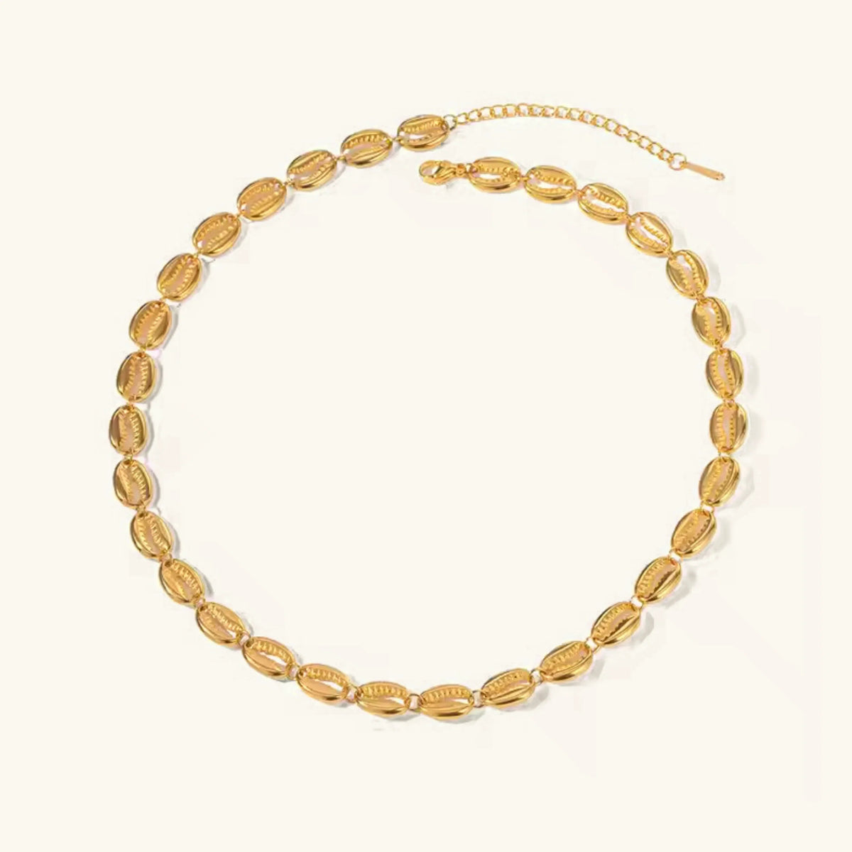 [AuraEcho]Pacifica Gold Seashell Necklace