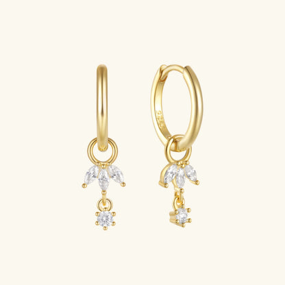 [AuraEcho]Brooke Removable Charm Hoops