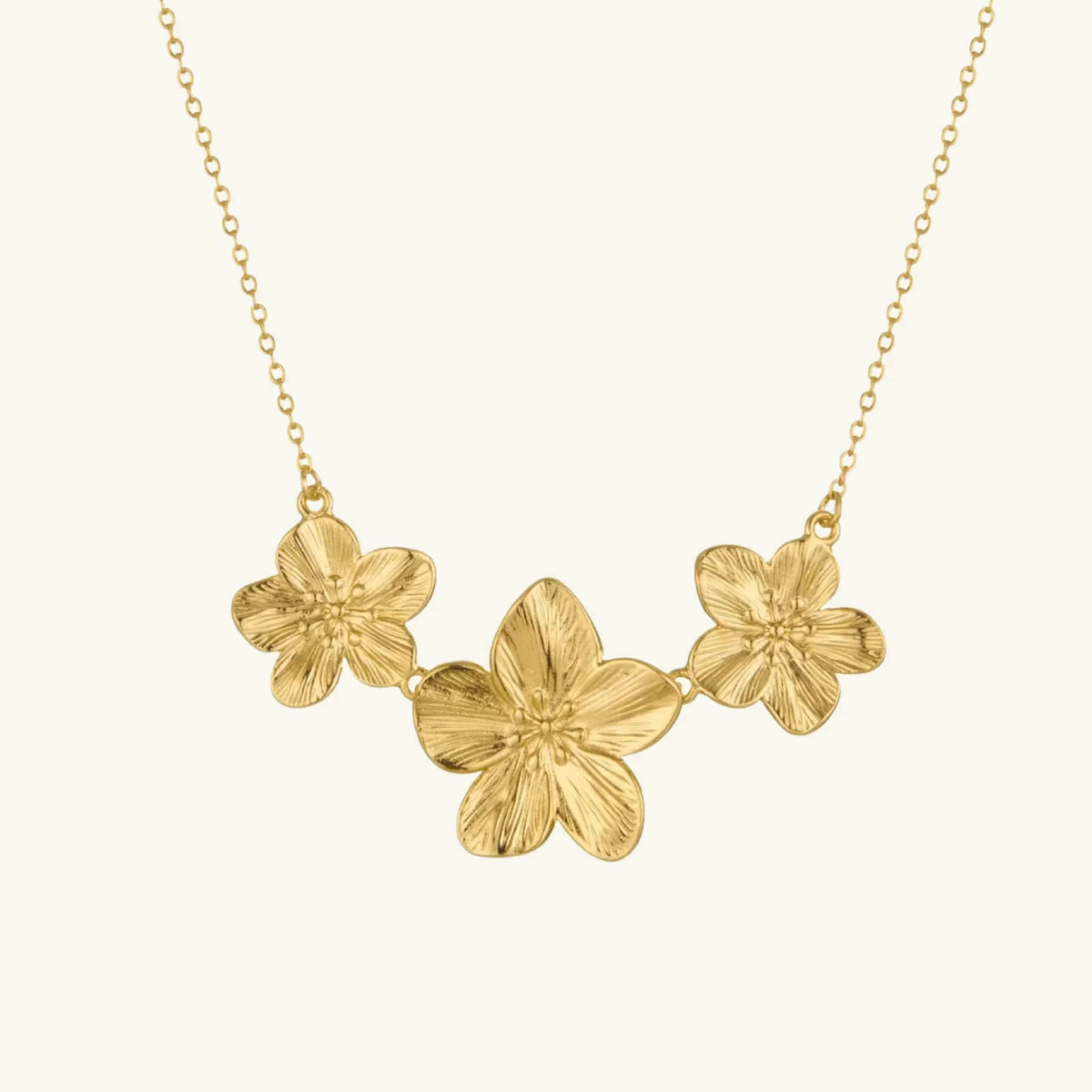 [AuraEcho]Millie Gold Flower Necklace