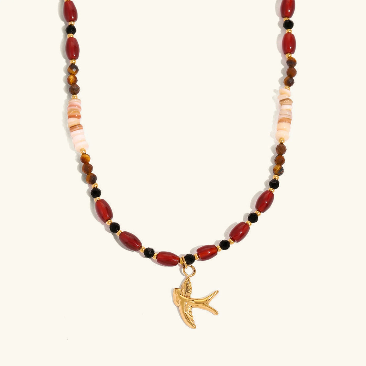 [AuraEcho]Sierra Tiger Eye Beads Necklace