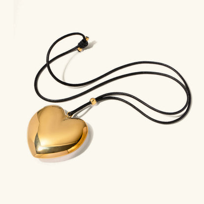 [AuraEcho]Ophelia Gold Heart Necklace