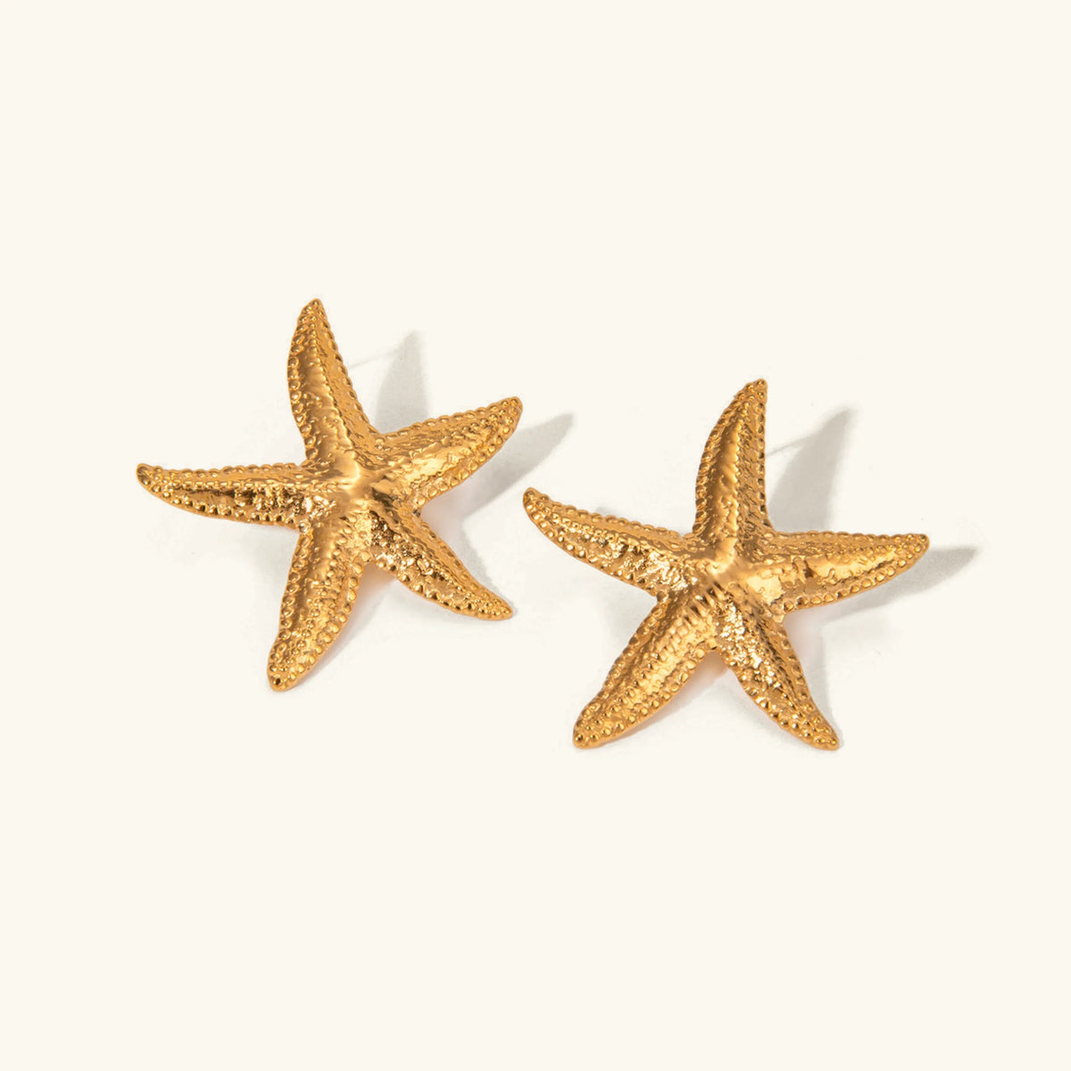 [AuraEcho]Serene Gold Starfish Earrings